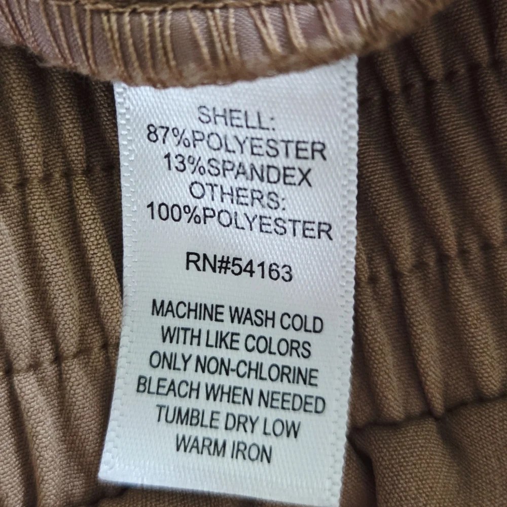 Marc New York ✨️ Tan Jogger Women's Pants with Gold Zippers Size XS